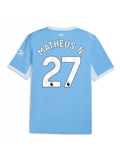 Manchester City Matheus Nunes #27 Replika Hemmakläder 2026-27 Kortärmad Manchester City Matheus Nunes #27 Replika Hemmakläder 2026-27 Kortärmad